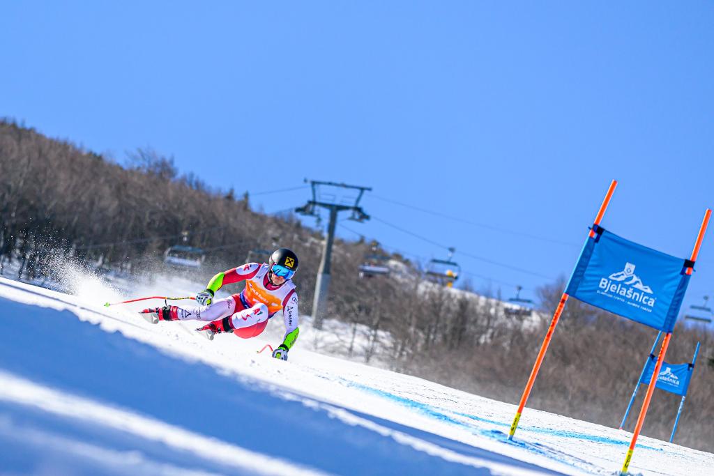 In Aktion Lukas Paßrugger - EC Super-G in Sarajevo